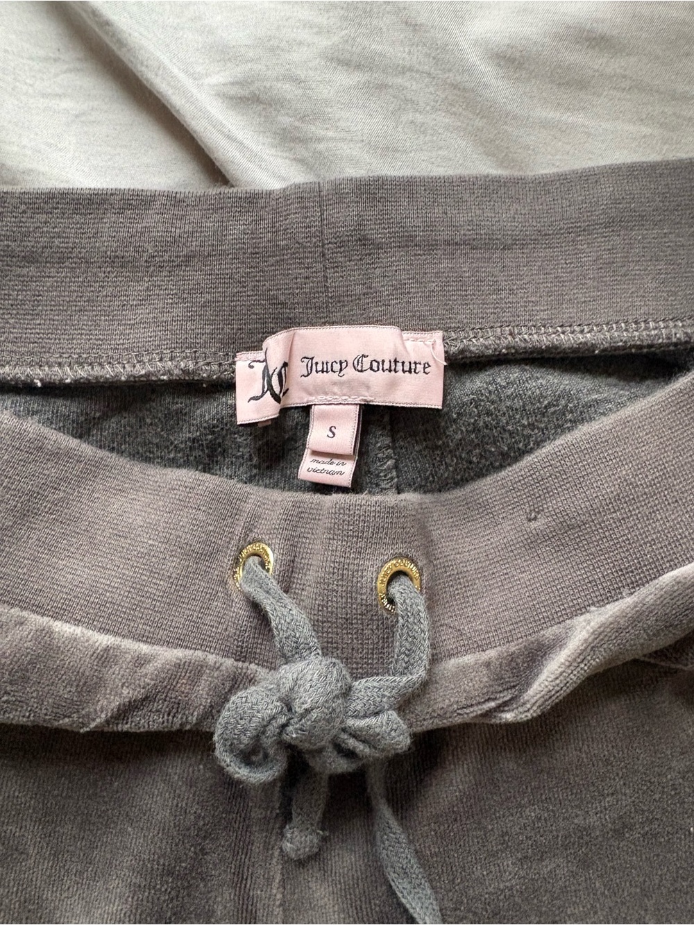 Gray Juicy Couture velour sweatpants